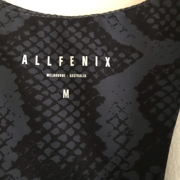 Anthropologie ALLFENIX Indie Python Racerback Sports Bra Medium - Picture 5 of 7